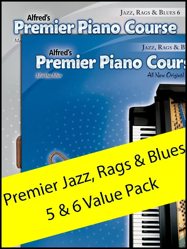 Premier Piano Course Jazz, Rags & Blues 5-6 (Value Pack): Piano Packet