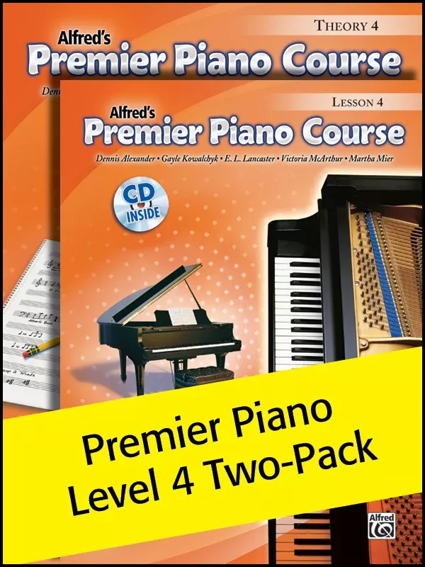 Premier Piano Course, Lesson & Theory 4 (Value Pack)