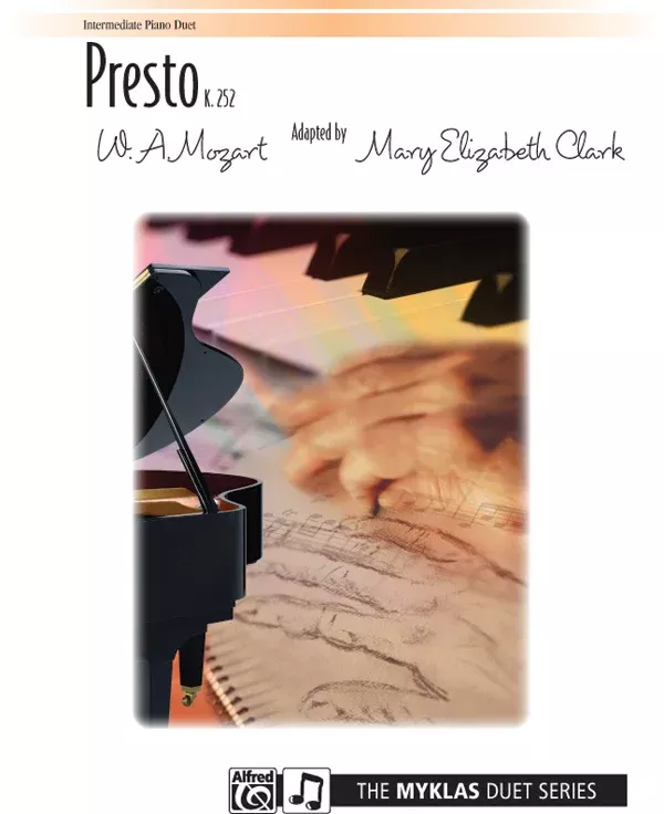 Presto, K. 252: Piano Duet (1 Piano, 4 Hands) Sheet