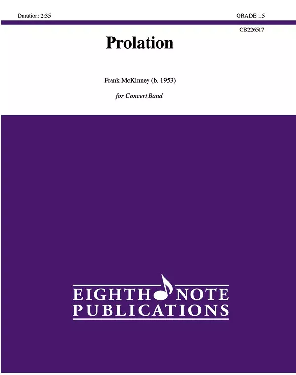 Prolation: Concert Band Score & Parts