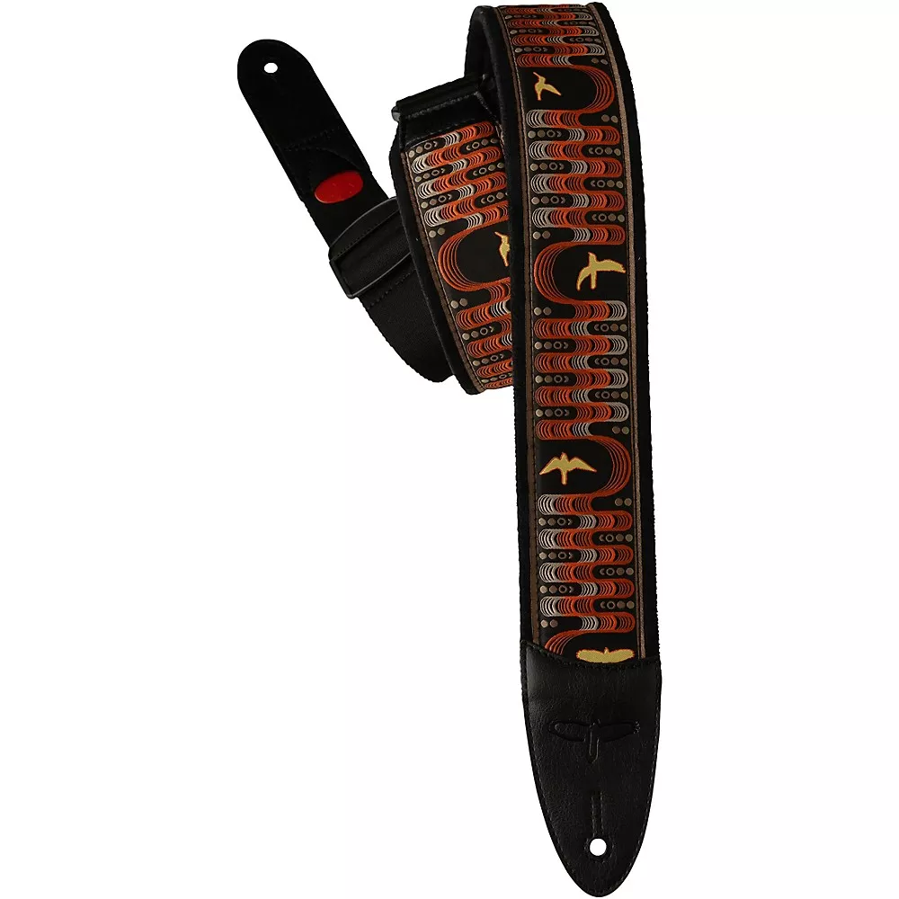 PRS Custom Jacquard Birds Wavelength Padded Guitar Strap Blue 2.4 in.