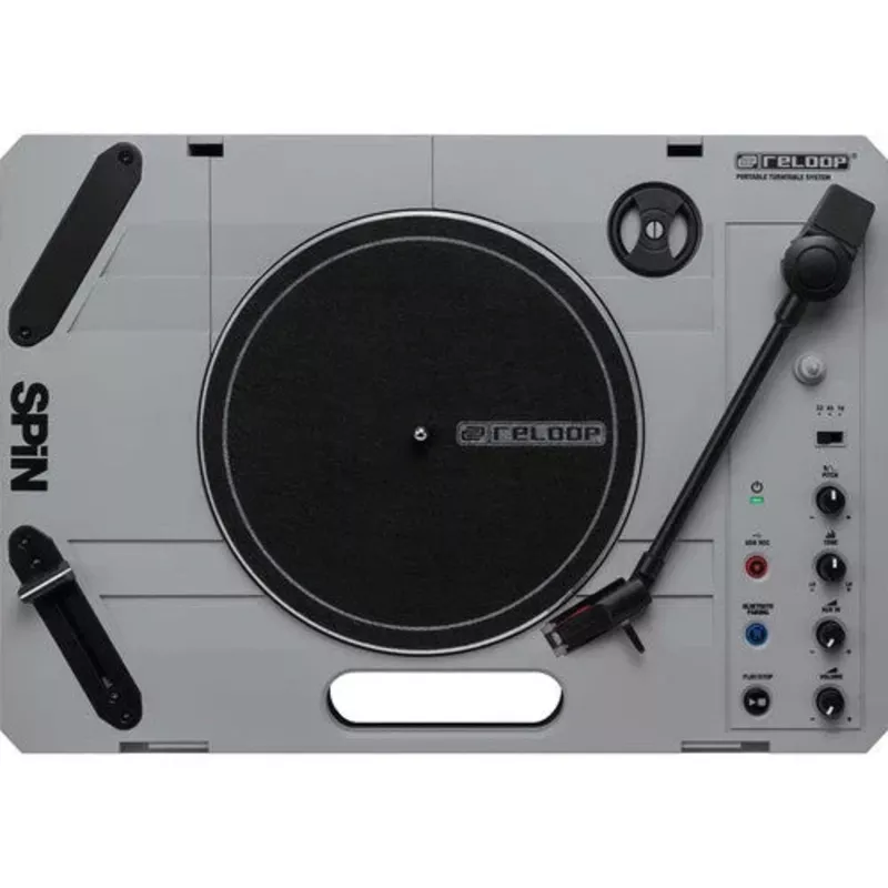 Reloop SPIN Portable Turntable System with Scratch Vinyl