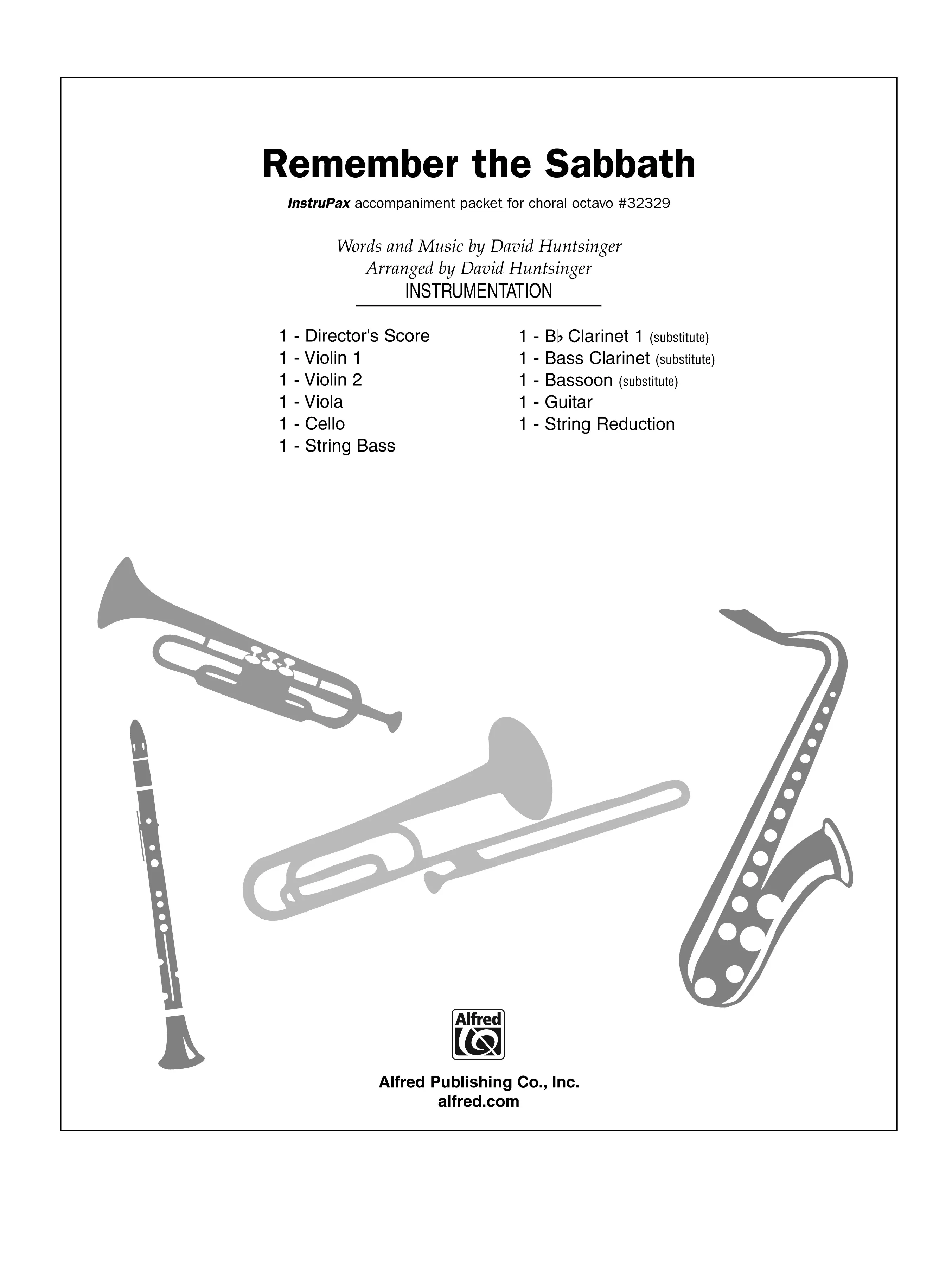 Remember the Sabbath: Choral Octavo InstruPax