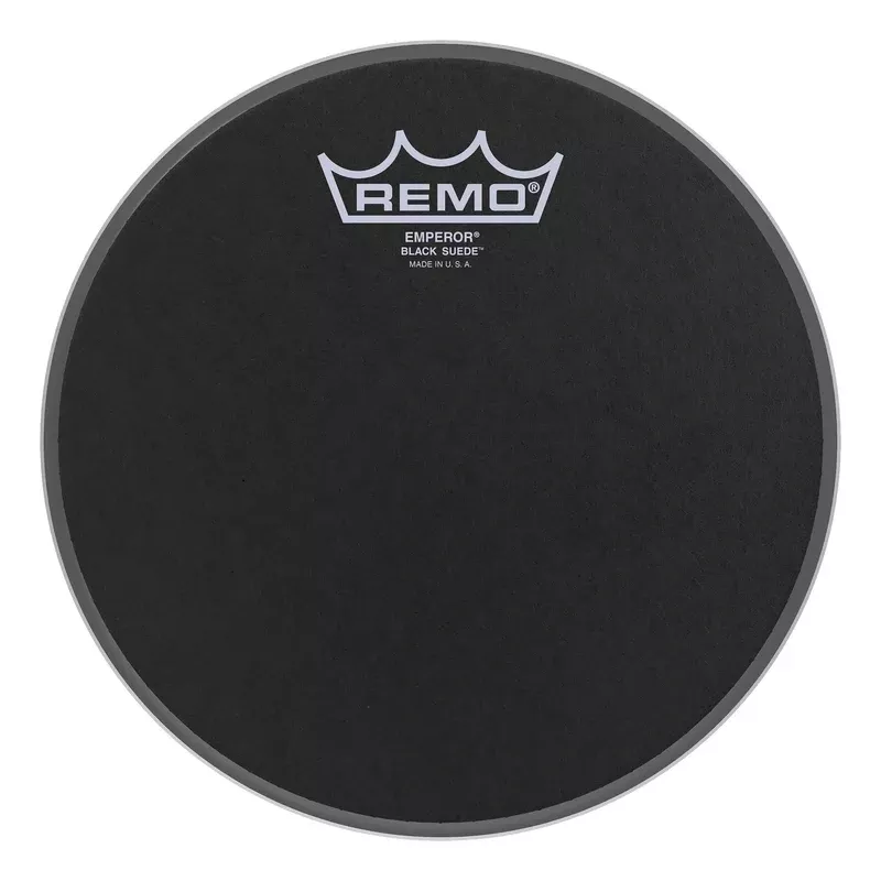 Remo 8″ Black Suede Emperor Head