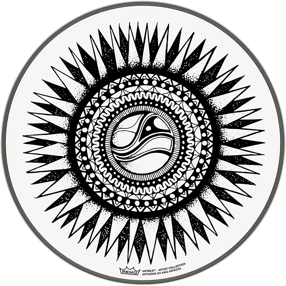 Remo ArtBEAT Aric Improta New Sun Artist Collection Drum Head, 10"