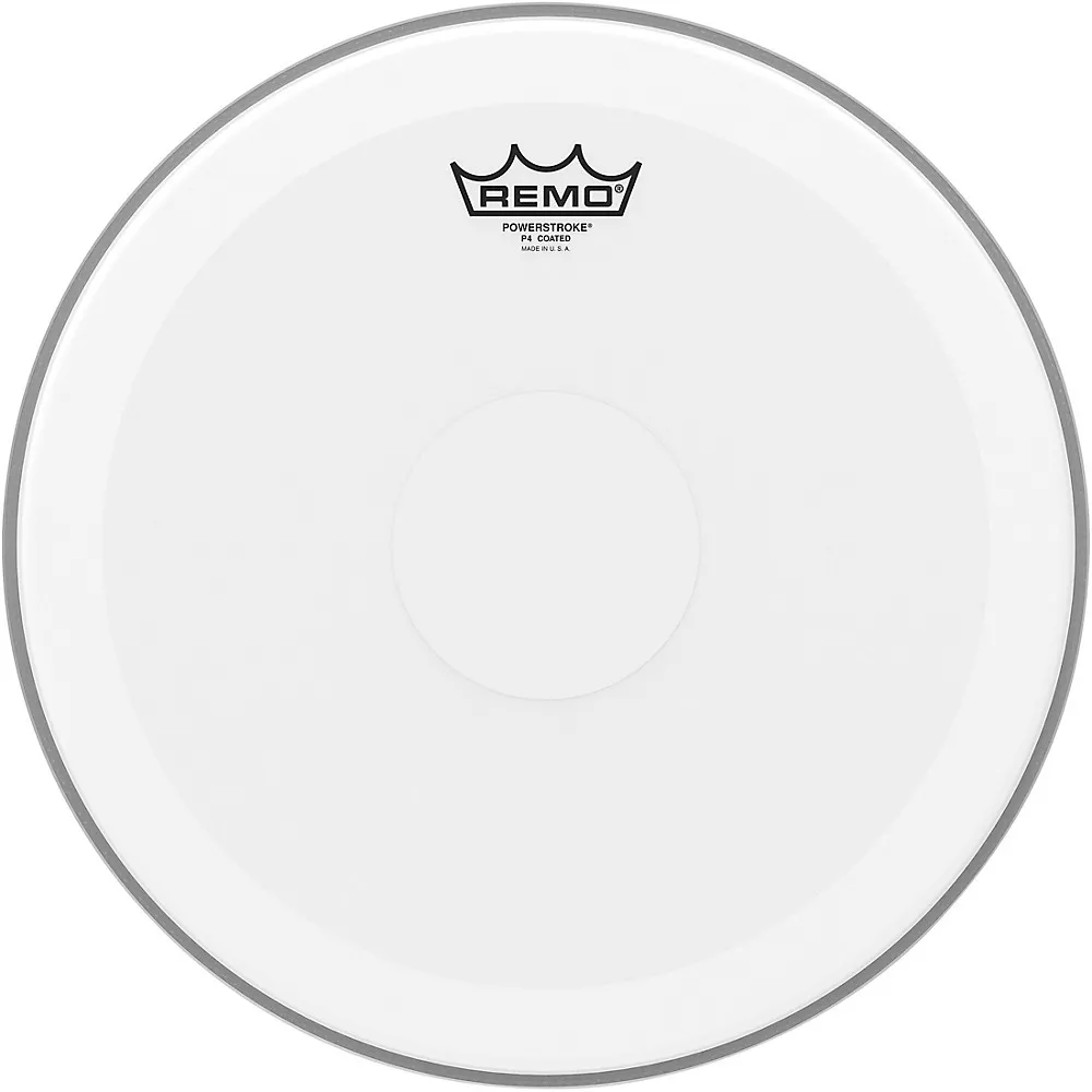 Remo Powerstroke 4 Coated Batter Drum Head With Clear Dot 14 in.