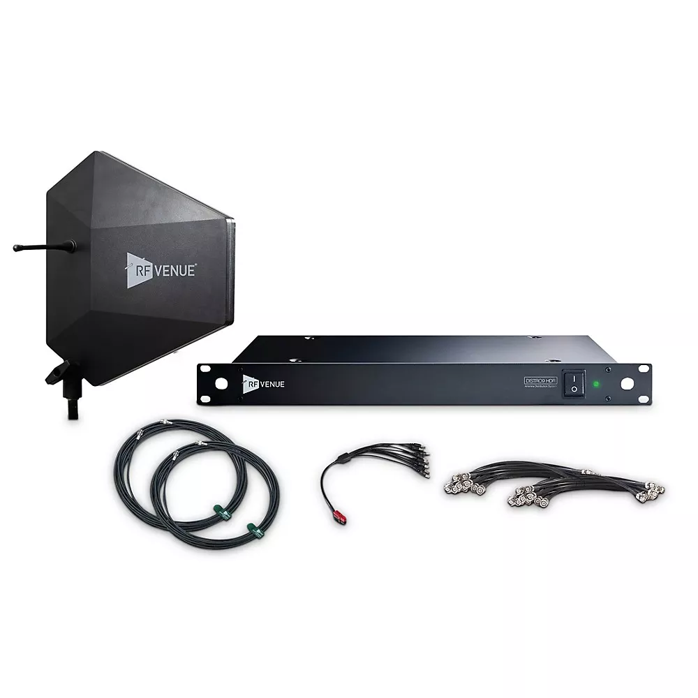 RF Venue 9-Channel Wireless Microphone Upgrade Pack with Diversity Fin IPX Antenna - Black