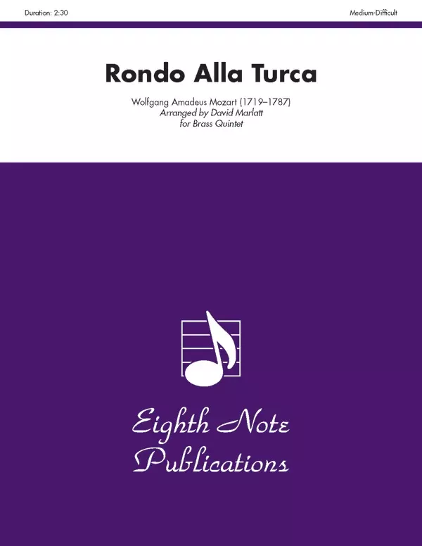 Rondo Alla Turca: Brass Quintet Score & Parts