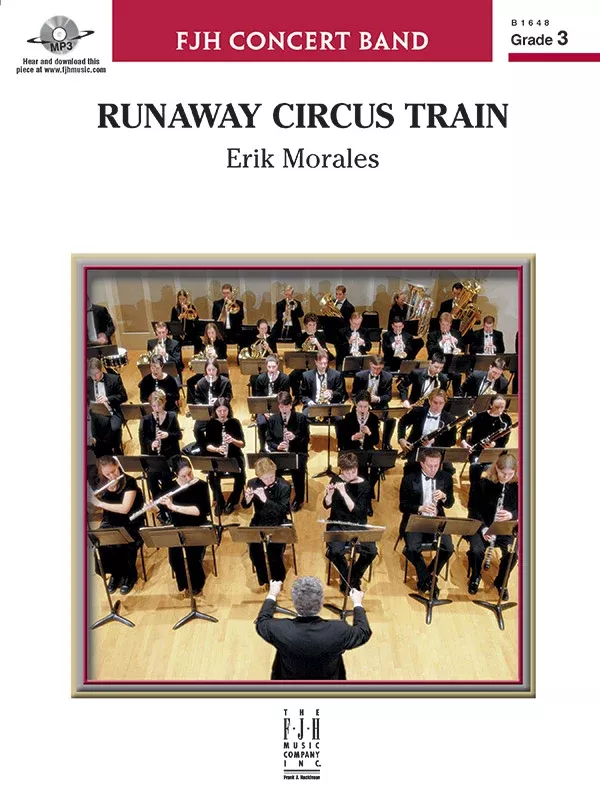 Runaway Circus Train: Concert Band Conductor Score & Parts