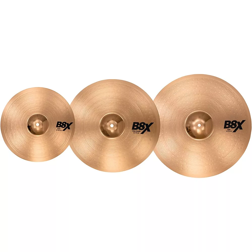 SABIAN B8X Performance Pack With 16" O-Zone Crash