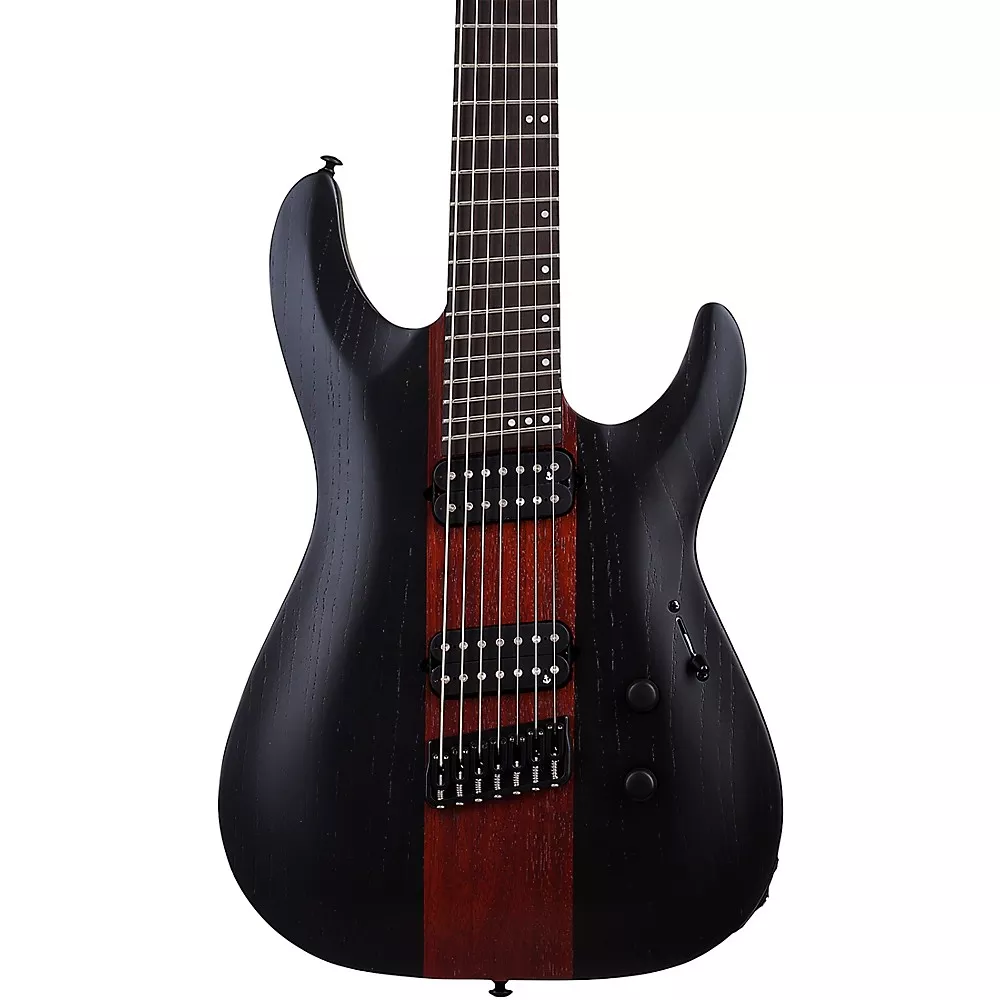 Schecter Guitar Research C-7 Multiscale Rob Scallon Electric Guitar Satin Dark Roast