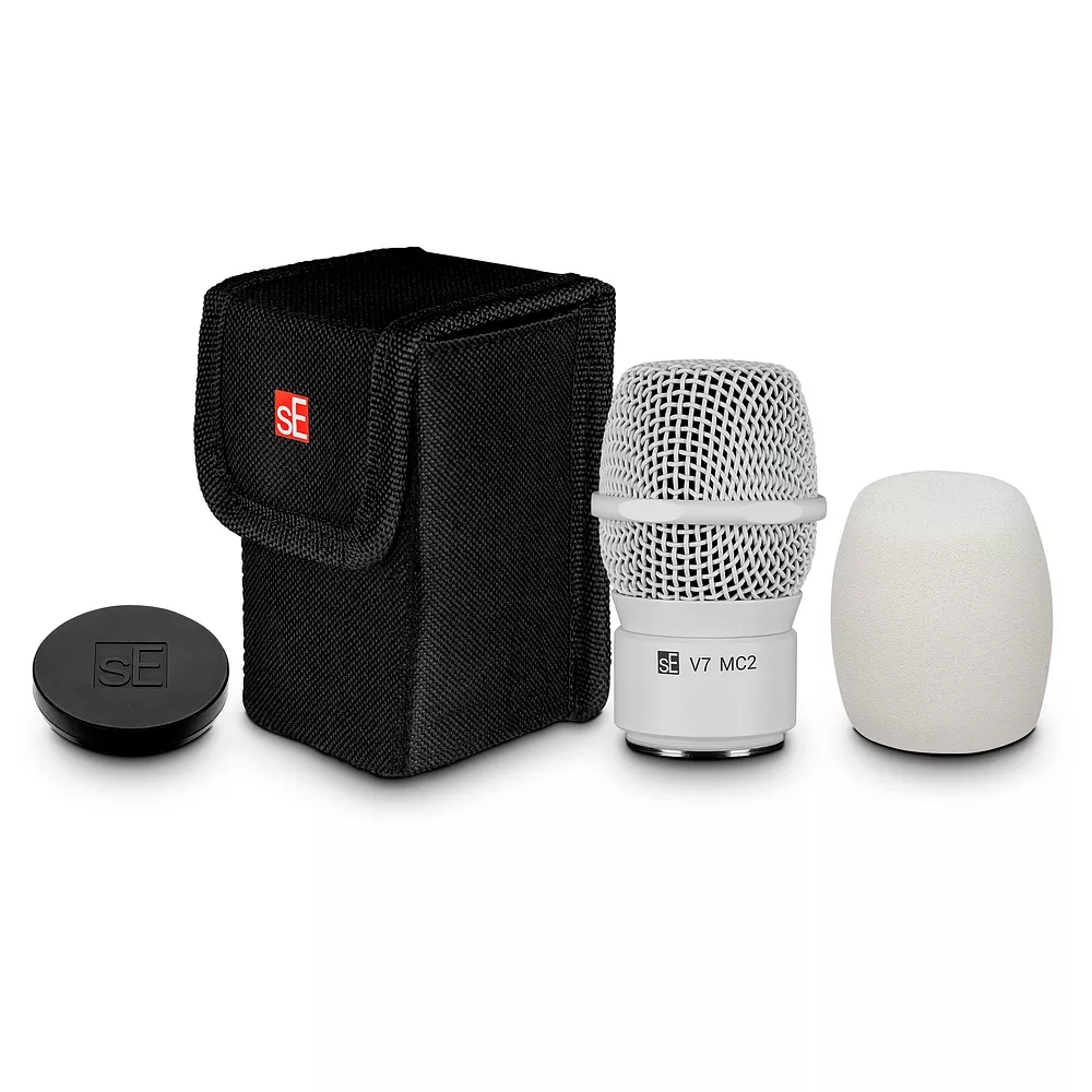 sE Electronics V7 MC1 Supercardioid Mic Capsule for Shure Wireless Transmitters - White