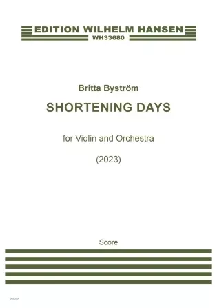 Shortening Days (Violin Concerto) - Full Score