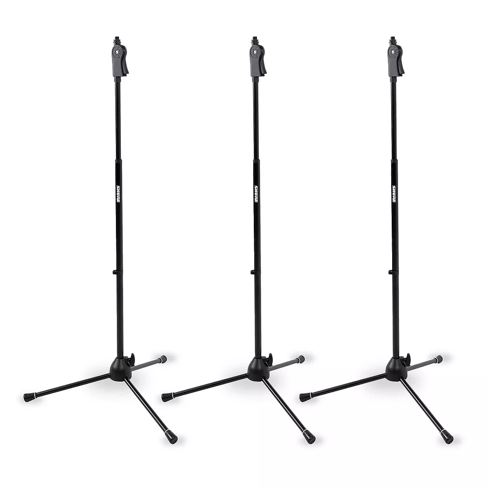Shure Shure Deluxe Tripod Mic Stand With One-Handed Pistol Grip 3-Pack