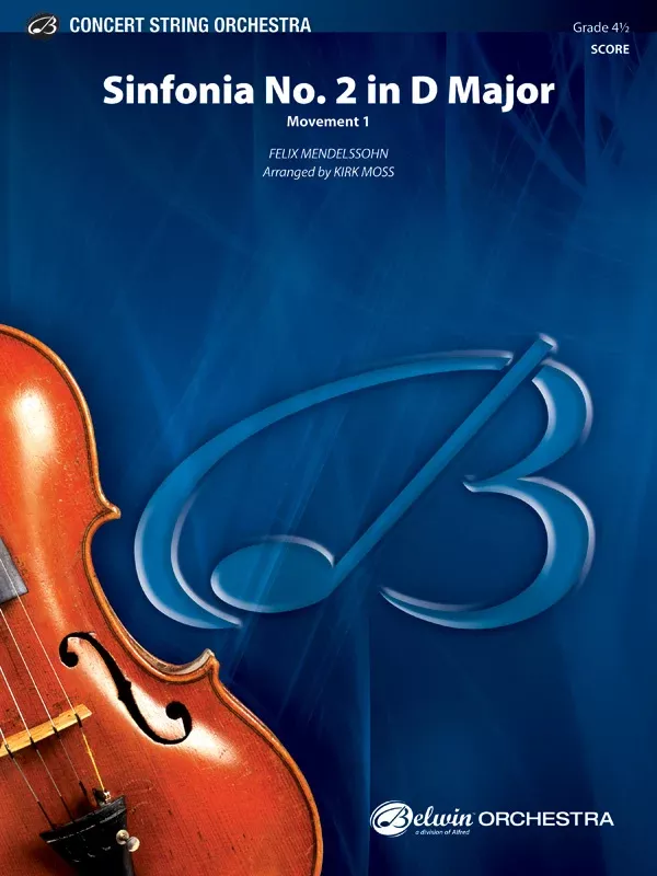 Sinfonia No. 2 in D Major: String Orchestra Conductor Score & Parts