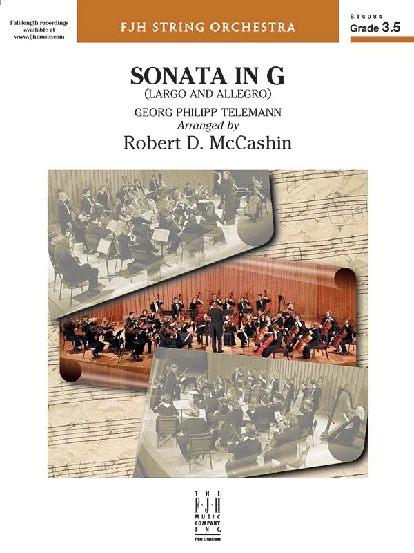 Sonata in G: String Orchestra Conductor Score
