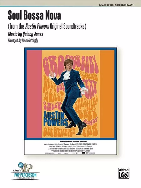Soul Bossa Nova (from the Austin Powers Original Soundtracks): Percussion Ensemble Conductor Score & Parts