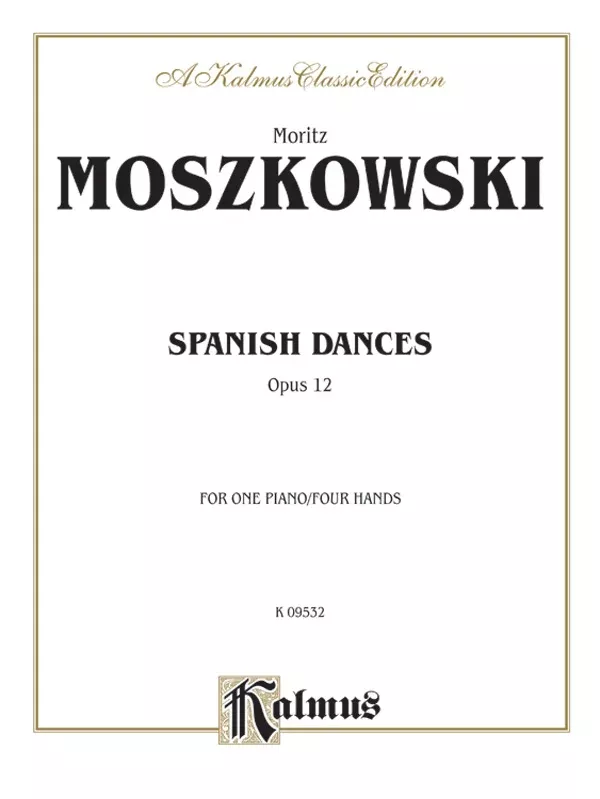 Spanish Dances, Opus 12: Piano Duet (1 Piano, 4 Hands) Book