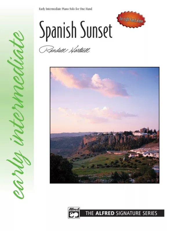 Spanish Sunset (for right hand alone): Piano Sheet