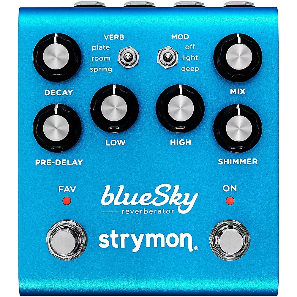 Strymon blueSky V2 Reverberator Effects Pedal - Blue