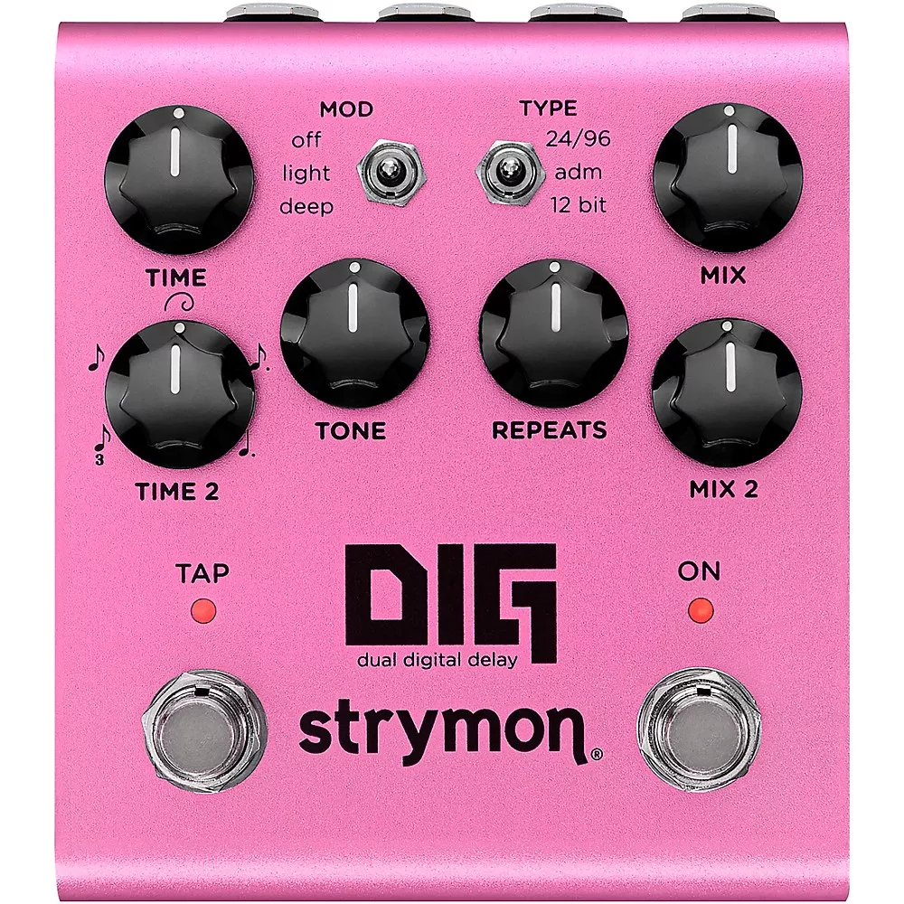Strymon DIG V2 Dual Digital Delay Effects Pedal Pink