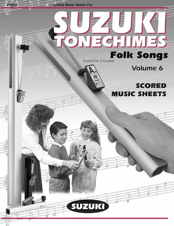 Suzuki Tonechimes, Volume 6: Folk Songs: Handbells Book