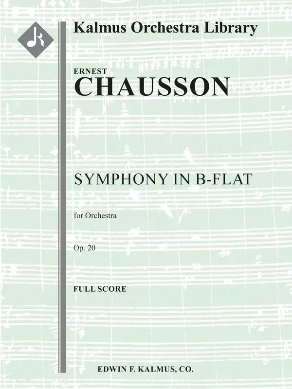 Symphony in B-flat, Op. 20: Full Orchestra Conductor Score