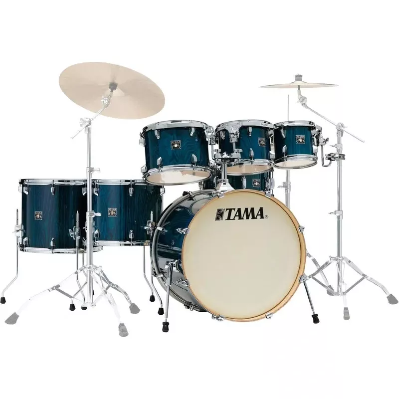 Tama CL72SPGHP Superstar Classic Exotic 7-Piece Shell Pack (Gloss Sapphire Lacebark Pine)
