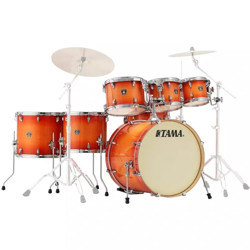 Tama CL72STLB Superstar Classic 7-Piece Shell Pack (Tangerine Lacquer Burst)