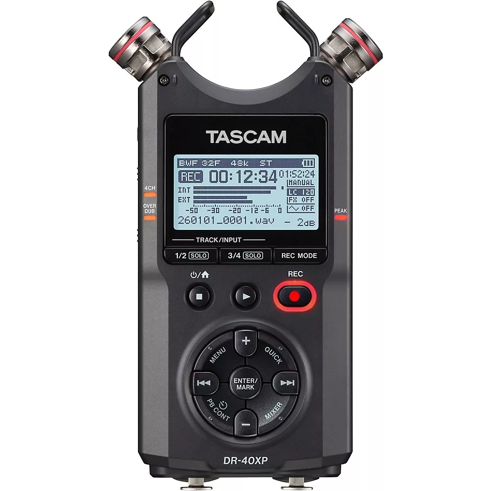 TASCAM DR-40XP Portable Handheld Field Recorder