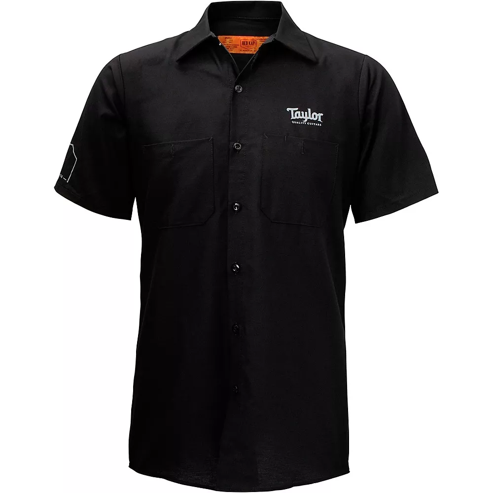 Taylor Crown Logo Work Shirt Medium Black