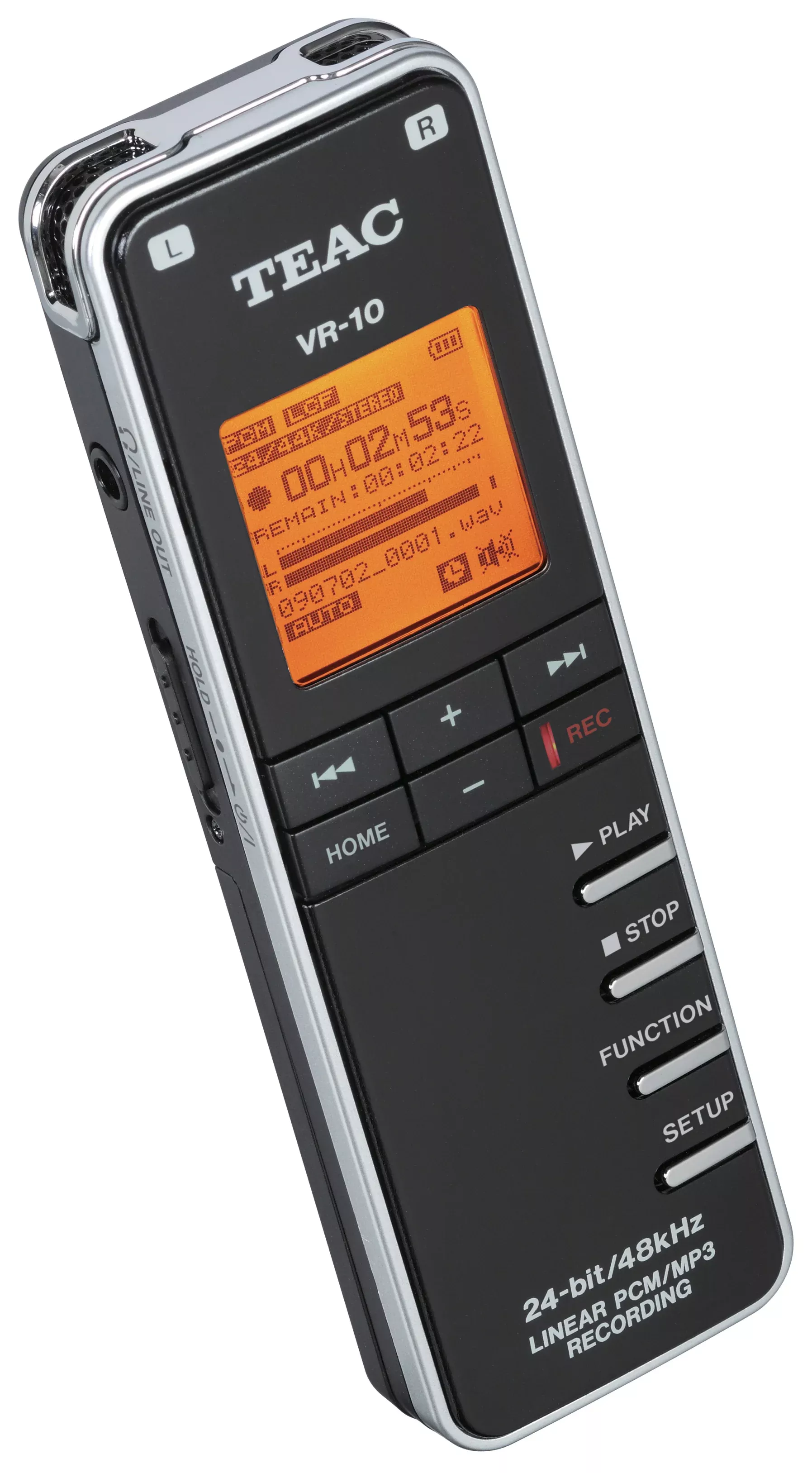 Teac VR10 Mini Solid State Recorder (Black): Pro Audio Accessory