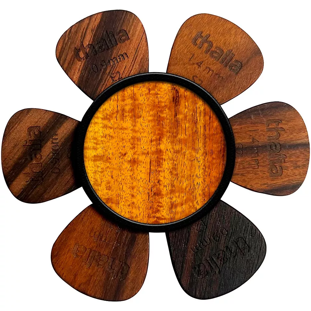 Thalia Pick Puck Pick Holder Hawaiian Koa