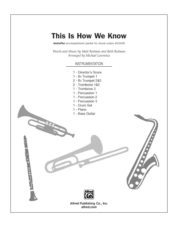 This Is How We Know: Choral Octavo InstruPax