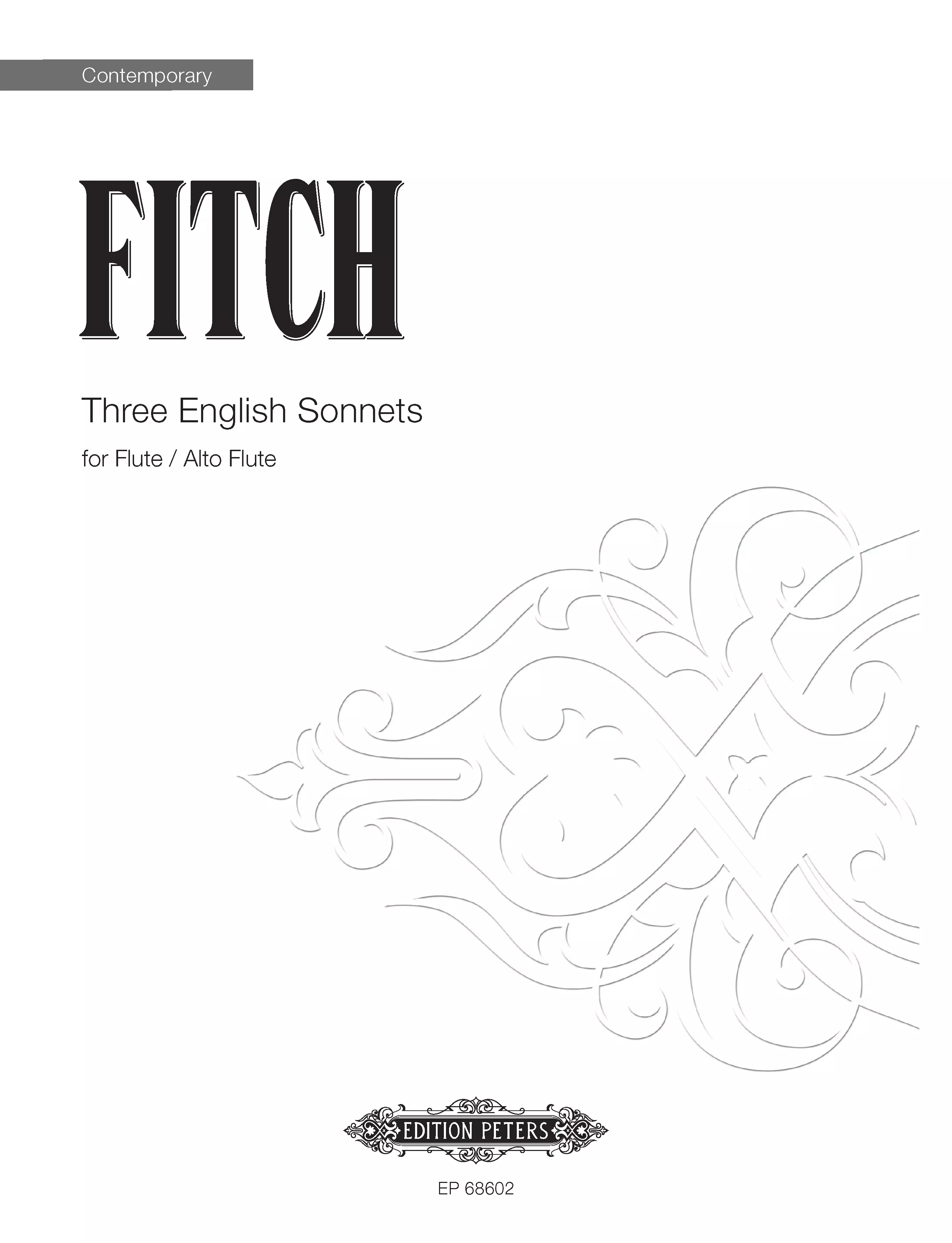 Three English Sonnets: Flute Sheet
