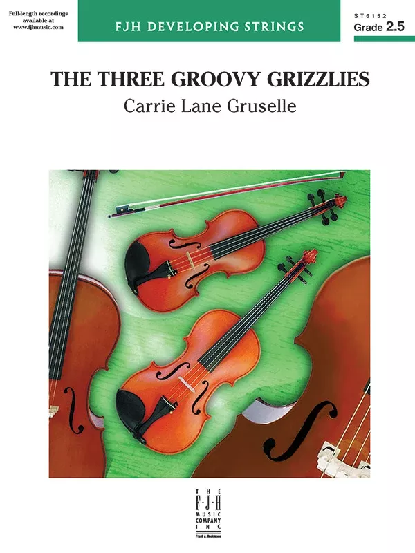 The Three Groovy Grizzlies: String Orchestra Conductor Score & Parts