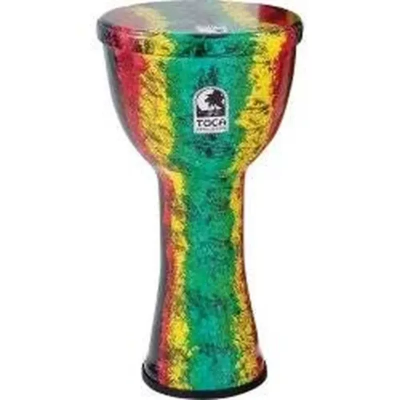 Toca SFDL-12RB Freestyle Lightweight 12″ Djembe with Bag – Rasta