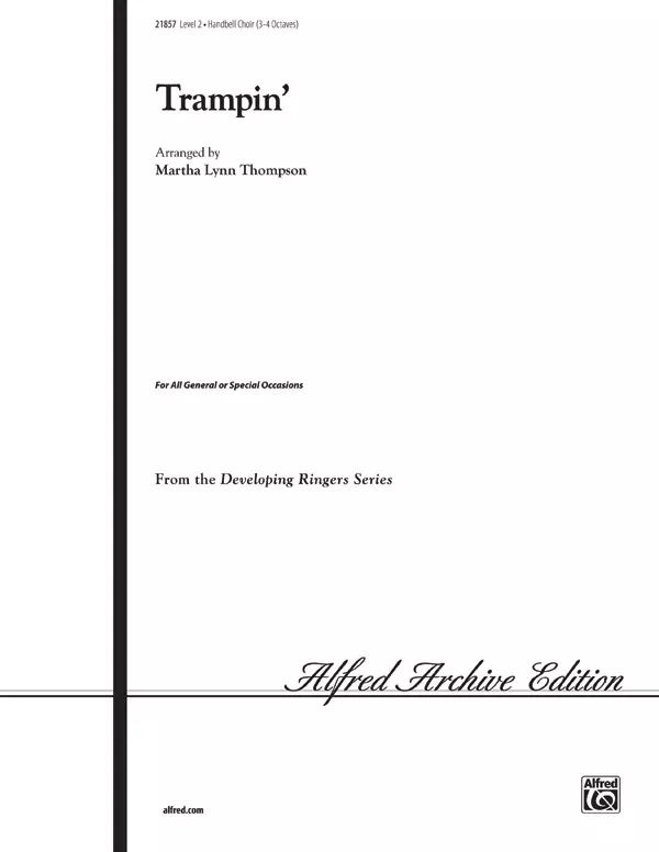Trampin': Handbells 3-4 Octaves Sheet