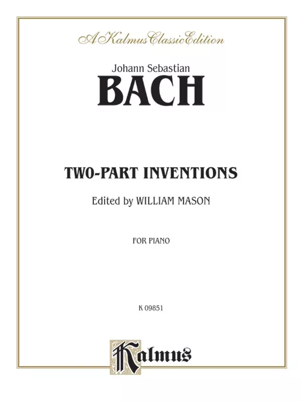 Two-Part Inventions: Piano Book