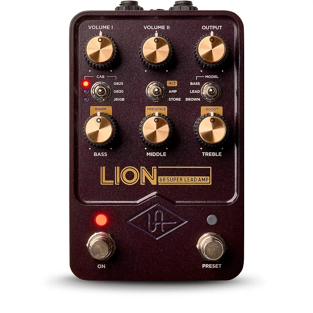 Universal Audio UAFX Lion '68 Super Lead Amp Effects Pedal - Purple