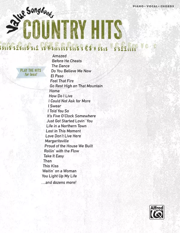 Value Songbooks: Country Hits