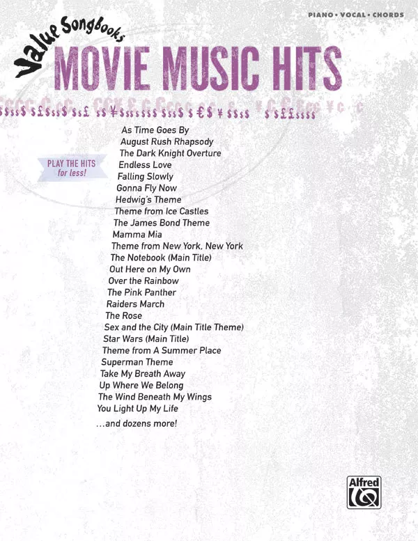 Value Songbooks: Movie Music Hits