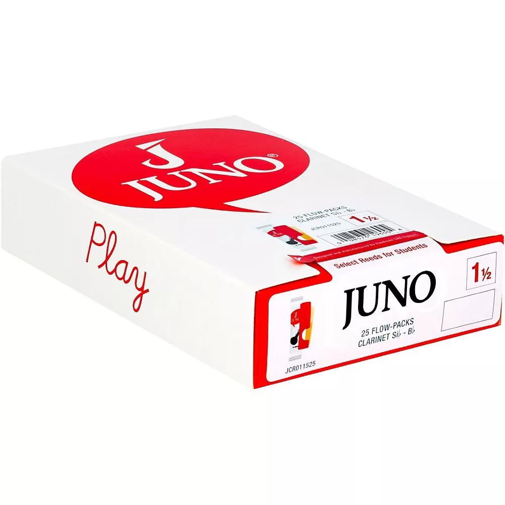 Vandoren JUNO Bb Clarinet, Box of 25 Reeds 1.5