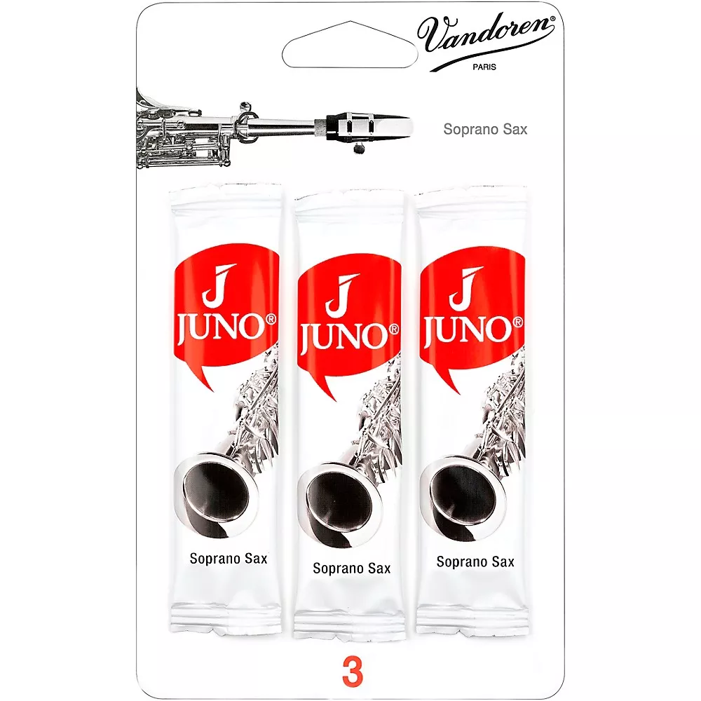 Vandoren JUNO Soprano Saxophone 3-Reed Card 3