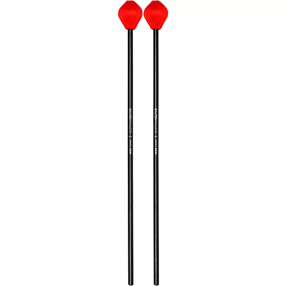 Vic Firth Basics Black Birch Keyboard Mallets Soft Red Cord