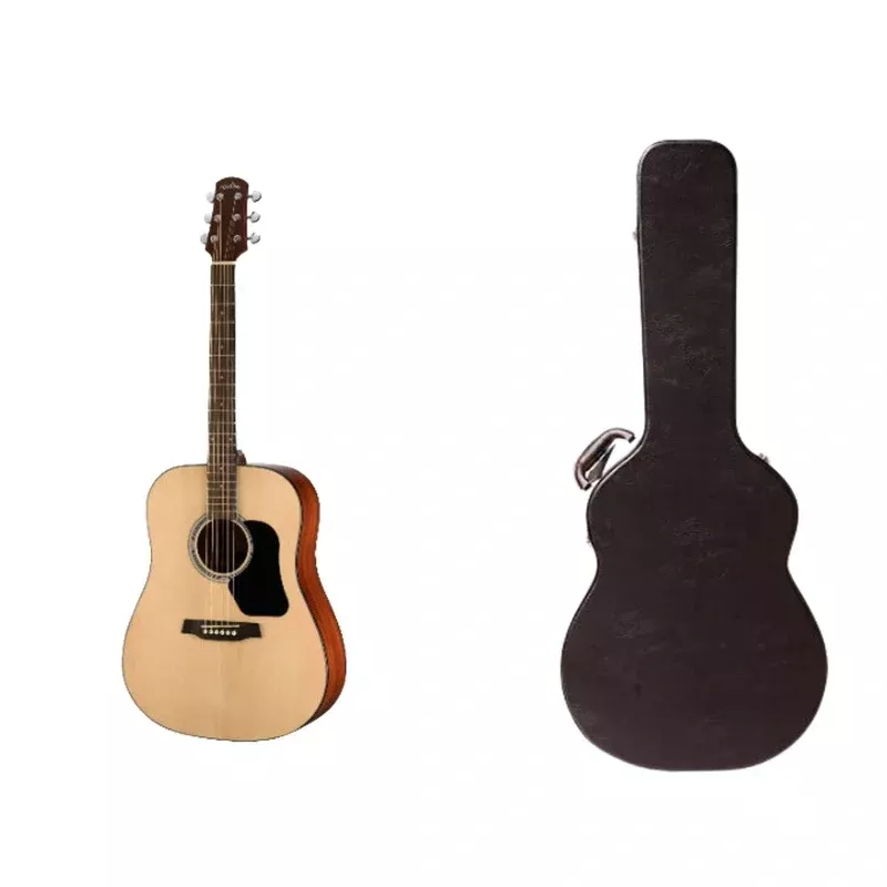 Walden Guitars STANDARD 400 – Dreadnought Acoustic Guitar – Solid Spruce Top with Free Case