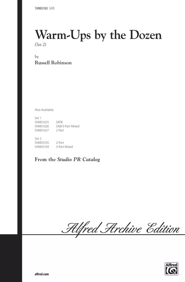 Warm-Ups by the Dozen (Set 2): SATB Choral Book