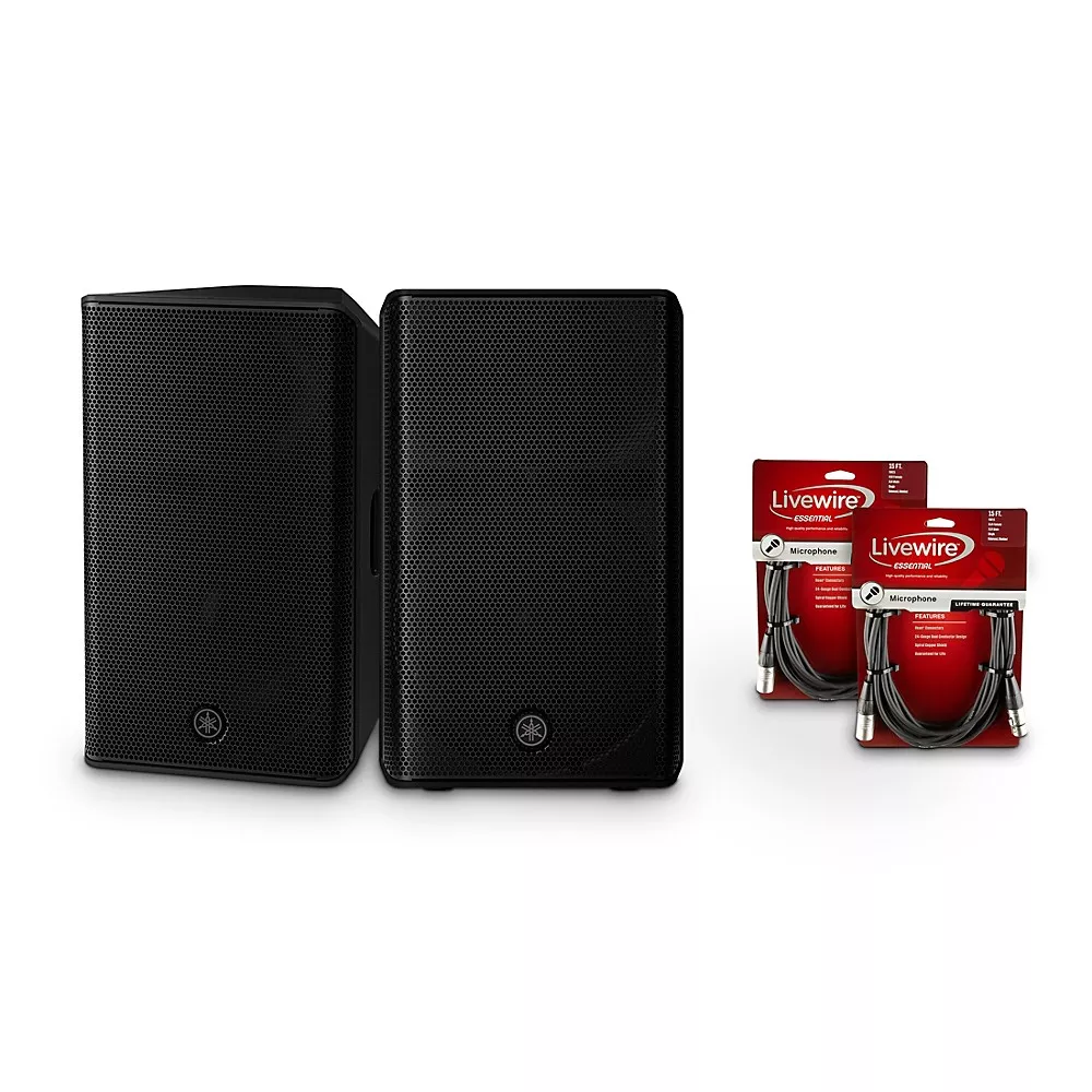Yamaha DXR12mk3 12" 2000W Powered Loudspeaker Pair With Cables