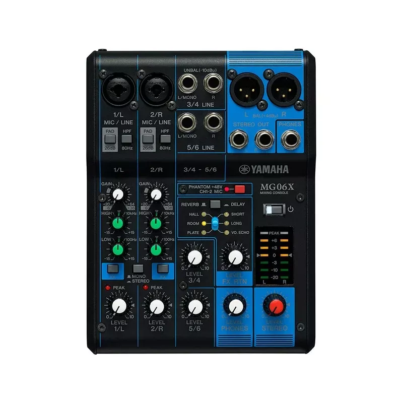 Yamaha MG06X 6 Channel Analog Mixing Console