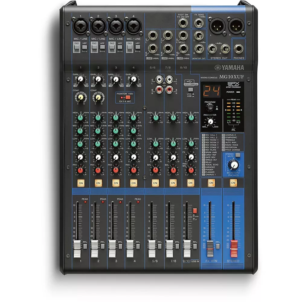 Yamaha MG10XUF 10-Channel Analog Mixer
